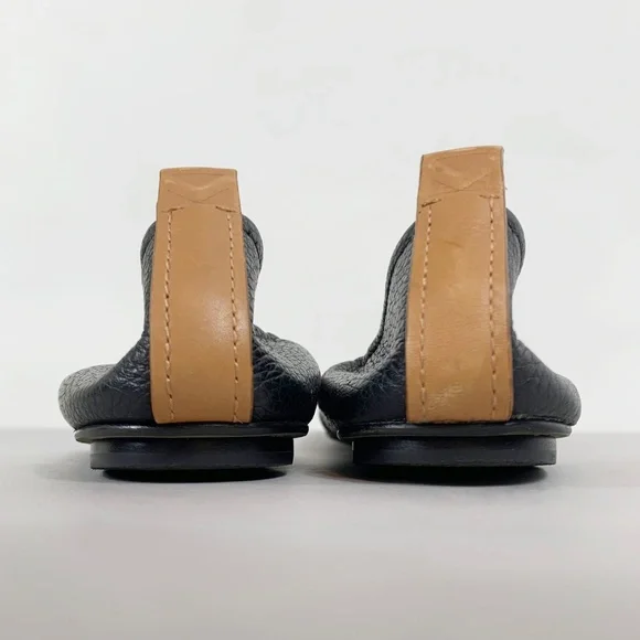 Mercedes Castillo Womens Leather Ballet Flats in Black - Picture 4 of 7